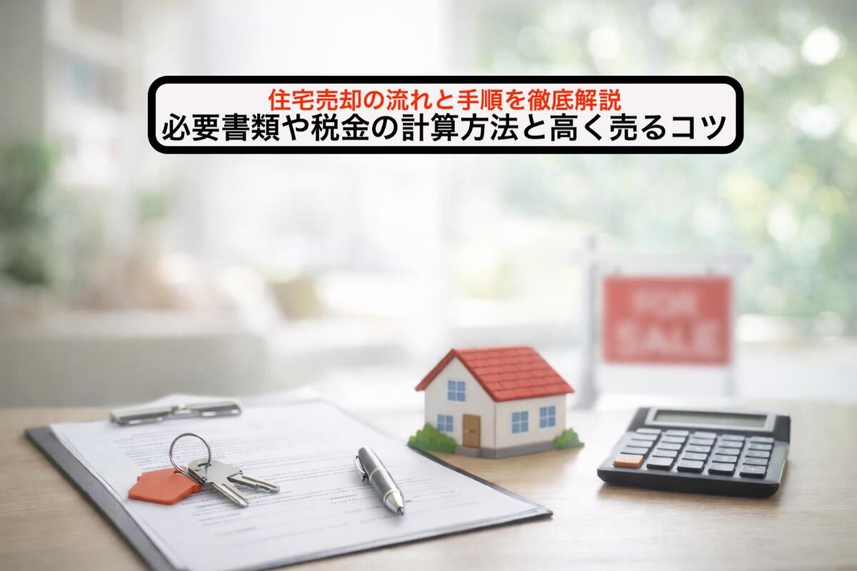 住宅売却の流れと手順を徹底解説｜必要書類や税金の計算方法と高く売るコツ