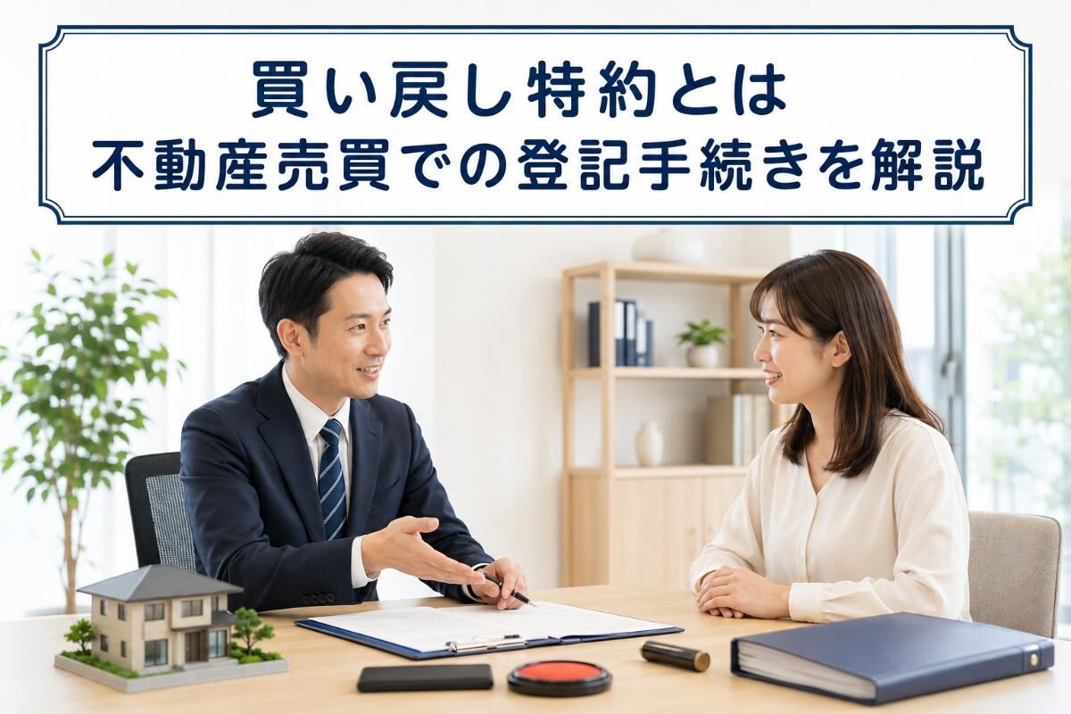買い戻し特約とは｜不動産売買での登記手続きを解説