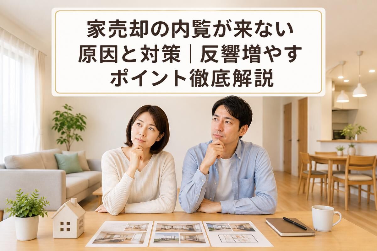 家売却の内覧が来ない原因と対策｜反響増やすポイント徹底解説